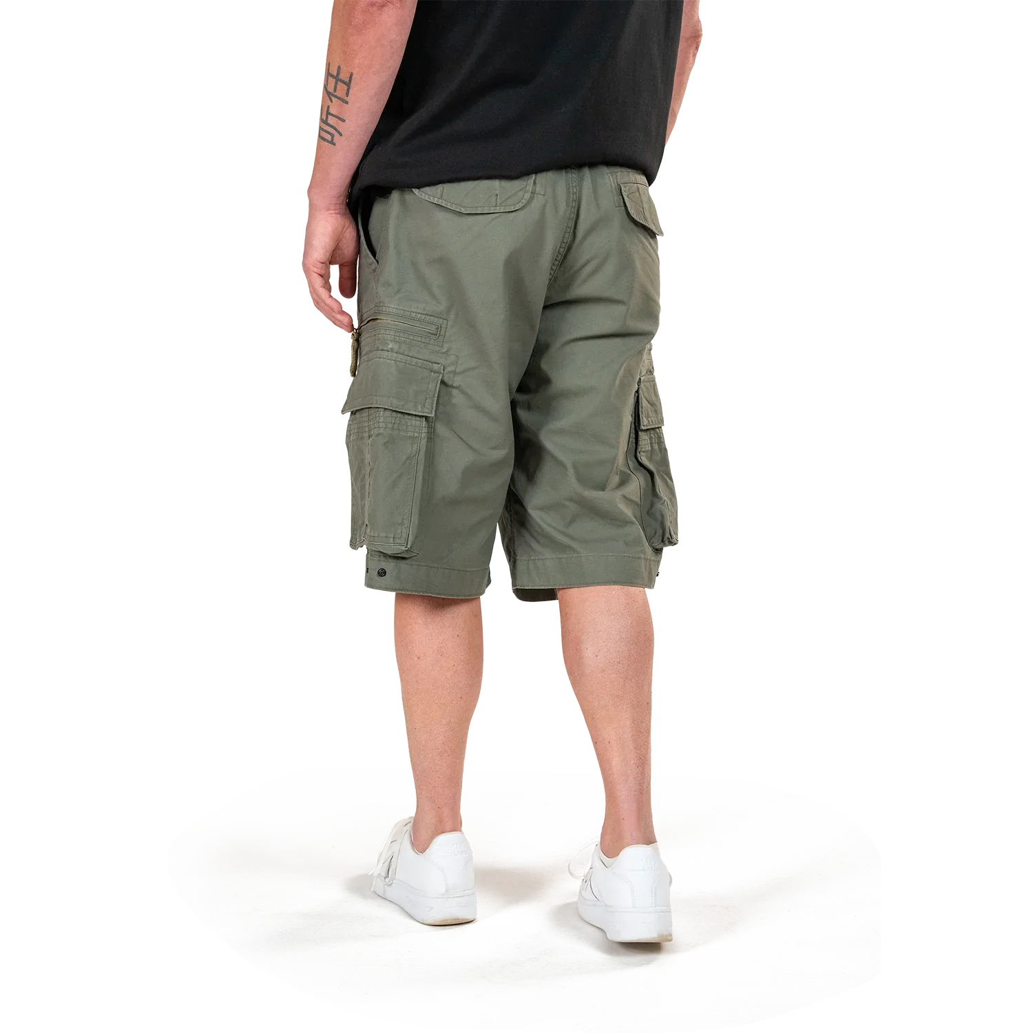 Molecule Big Size Cruisers 'Olive Green'-Cargo shorts men-Molecule-Molecule